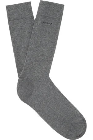 Ermenegildo Zegna Logo-intarsia socks