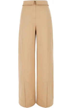 Alberta Ferretti Concealed-fastening palazzo trousers