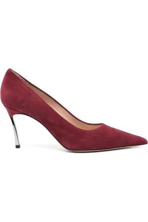 Casadei 85mm suede pumps