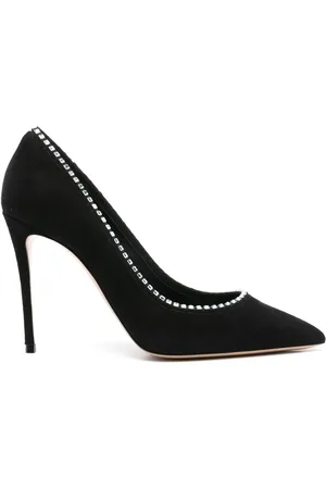 Casadei 100mm crystal-embellished pumps