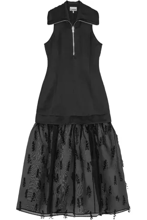 Ganni Layered-design midi dress
