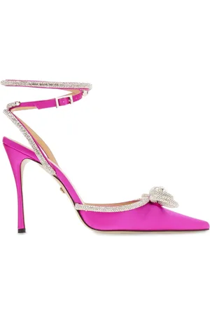 Mach & Mach 110m satin Double Bow pumps