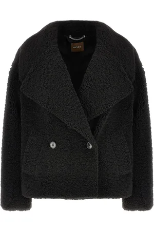 HUGO BOSS Faux-shearling coat