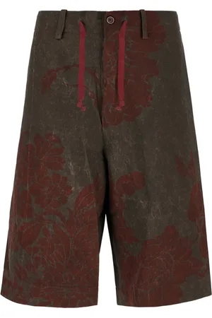 UMA WANG Floral-print bermuda