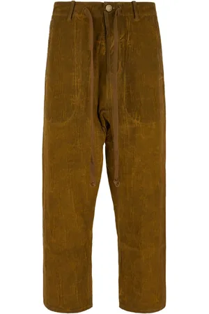 UMA WANG Leather straight trousers