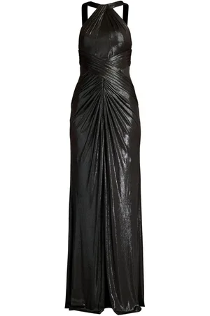 Tadashi Shoji Draped-detail gown