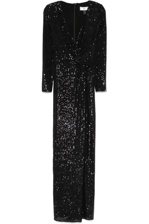 NISSA Sequinned maxi dress