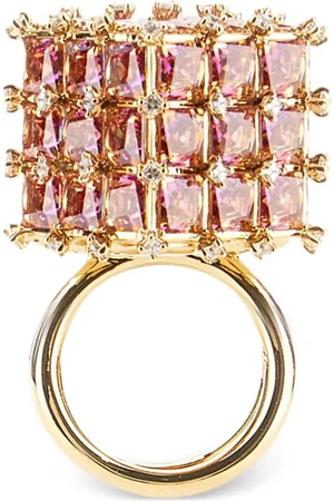 Swarovski Cube-shaped ring