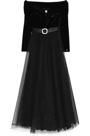 NISSA Belted maxi dress
