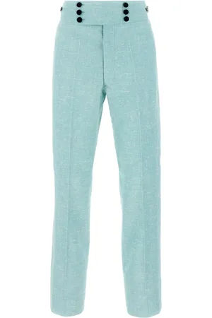 Maison Margiela Mint green linen blend pants