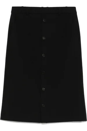 Gauchere Button-up pencil skirt