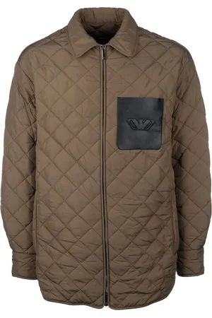 Emporio Armani Logo-embossed quilted jacket