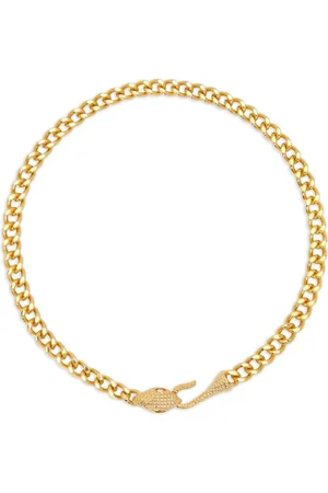 Oscar de la Renta Snake Head chain-link necklace