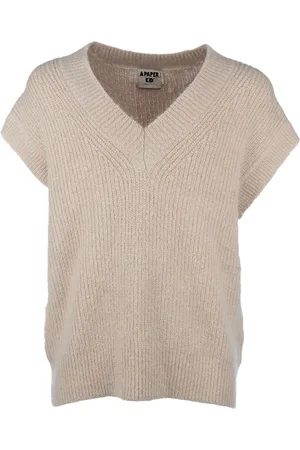 A PAPER KID Ribbed-knit top