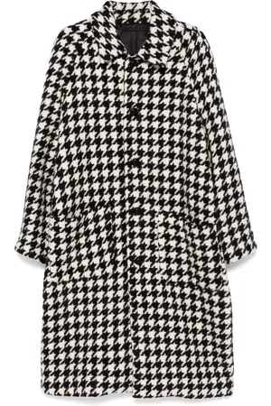 MAN ON THE BOON. Houndstooth oversized coat
