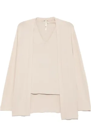 Hermès 1990-2000s ensemble cardigan sleeveless knitted top