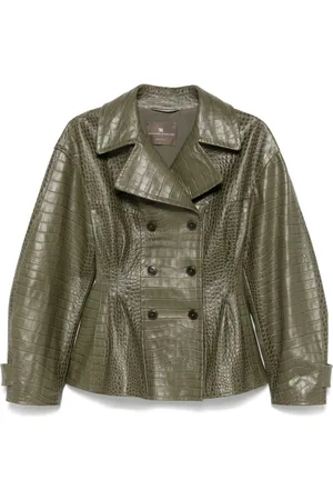 ERMANNO SCERVINO Crocodile-embossed jacket