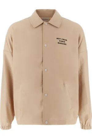Drôle de Monsieur Slogan-print windbreaker
