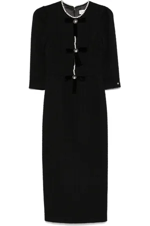 NISSA Tweed midi dress