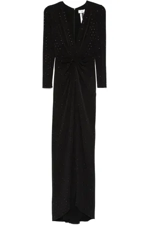 NISSA Rhinestone-embellished maxi dress