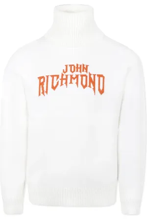 John Richmond Logo-jacquard sweater