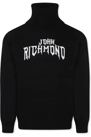 John Richmond Logo-jacquard sweater