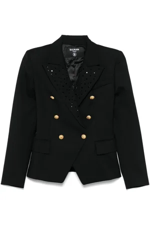 Balmain Glass crystal-detail blazer