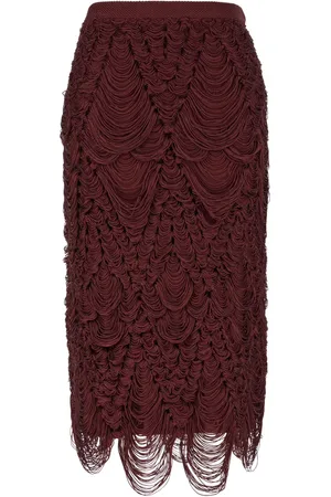 Salvatore Ferragamo Fringed midi skirt