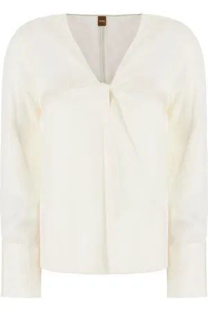 HUGO BOSS Twist-front blouse