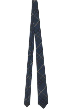 Burberry Check-pattern silk tie