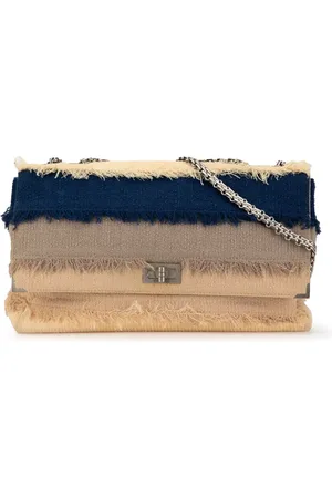 CHANEL 1997-1999 Reissue 2.55 Hemp and Linen Chain Flap shoulder bag