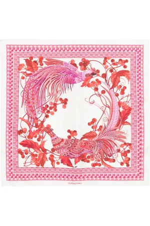 Salvatore Ferragamo Animal-print silk scarf