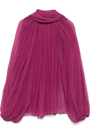 Atu Body Couture Scarf-detail silk blouse