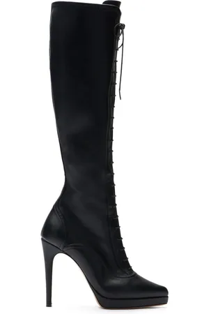 Casadei 100mm Michelle laced boots