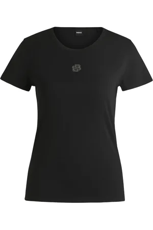 HUGO BOSS Sequinned monogram t-shirt