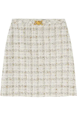 VERSACE Tweed mini skirt