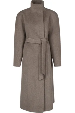 MAGDA BUTRYM High-neck wrap coat