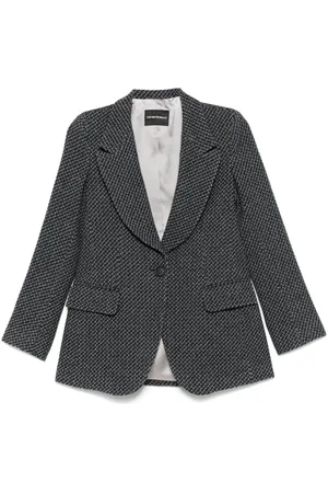 Emporio Armani Single-breasted knitted blazer
