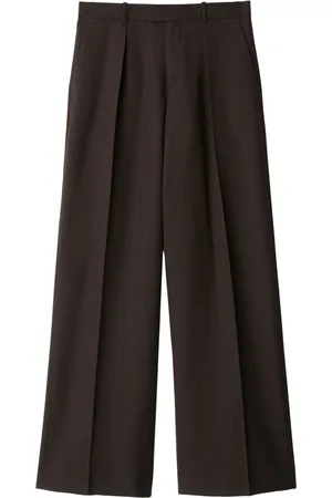 Burberry Pressed-crease wool tailored trousers