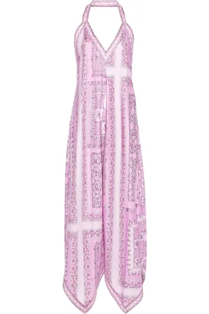 Puccini Festa-print silk midi dress