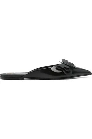 VALENTINO GARAVANI Butterfly-appliqu?? slippers