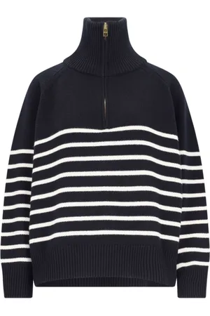 NILI LOTAN Striped cashmere jumper