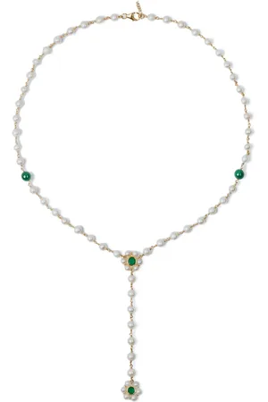 Veert The Macro Flower pearl rosary necklace