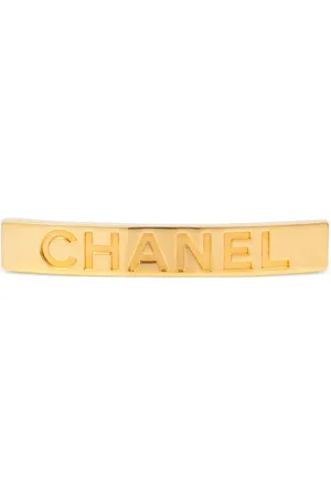 CHANEL 1997 logo hair clip