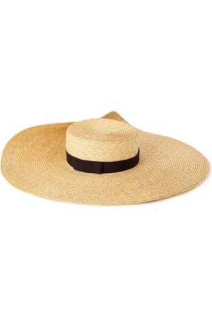 Nina Ricci Asymmetric raffia hat