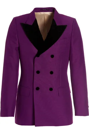 Gucci Double-breasted velvet blazer