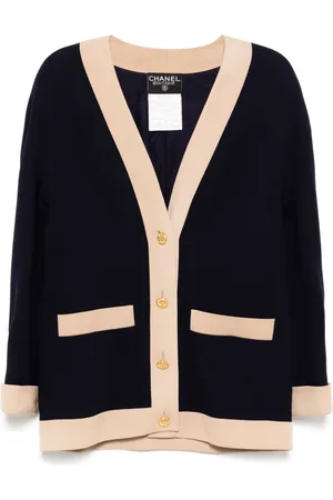 CHANEL 1990-2000s cc marks cardigan
