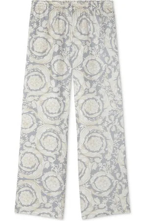VERSACE Barocco silk track pants