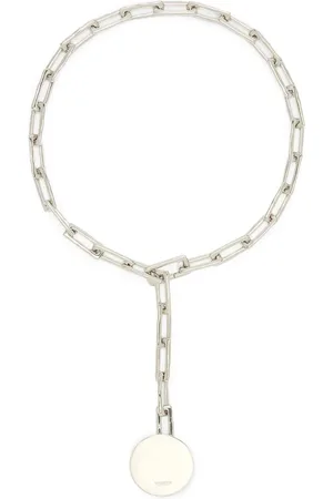 Jil Sander Logo-charm chain necklace