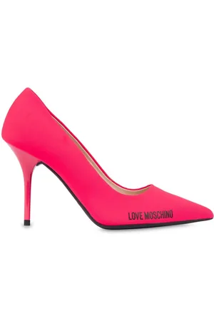 Moschino logo heels best sale